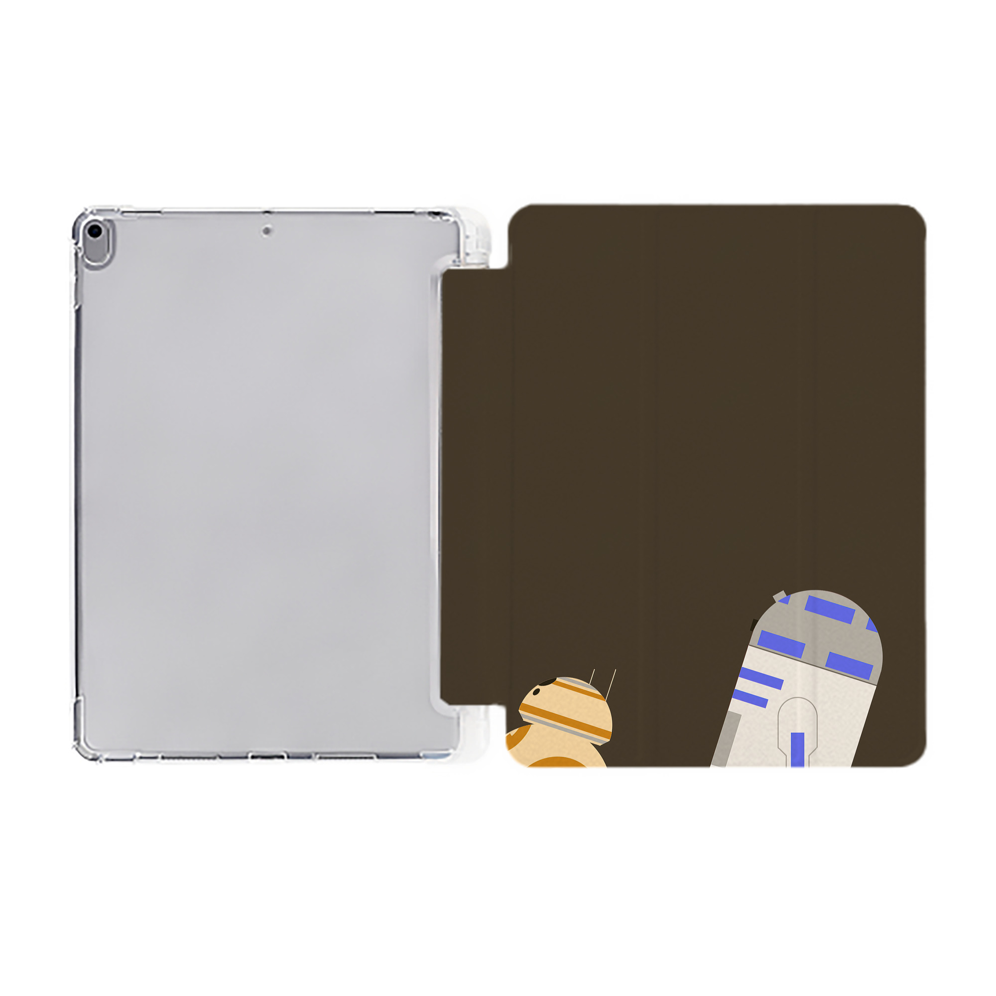 （画像用） スター・ウォーズ Star Wars IPad ケース ペン収納付き 三つ折りスタンド PUレザー×シリコン 対応機種9.5/10.5/10.9インチ